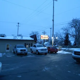 Parking lot is sometimes full... but isn't that a good sign?!