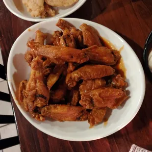 Chicken wings and chicken strips