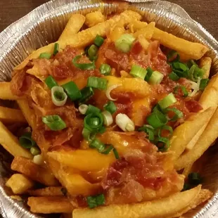 The loaded french fries - disappointed at the small portion and overly priced.