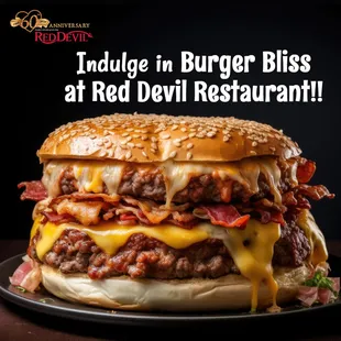 Burgers Available at Red Devil Italian Restaurant &amp; Pizzerias