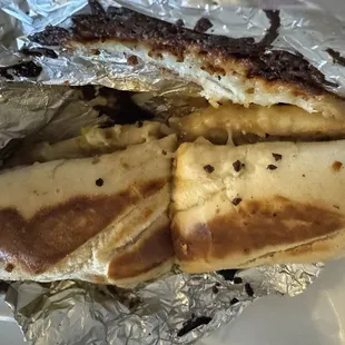 Sub sandwich.  Beef and mushroom