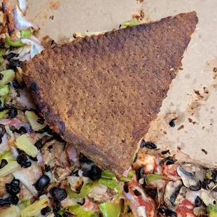 Burnt chewy crust