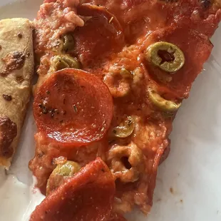 Do you see the EXTRA cheese... he'll do you see any cheese. None