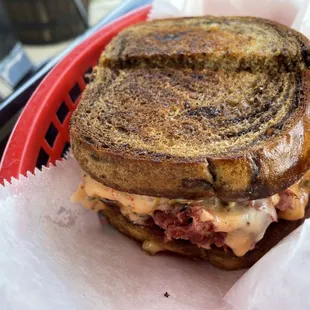 Kimchi Reuben sandwich