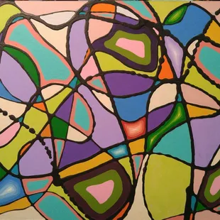 An abstract painting by JR Daniels.