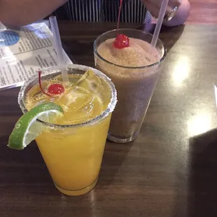 mango margarita &amp; frozen jack and coke
