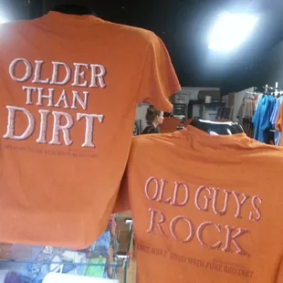 Red dirt shirts.