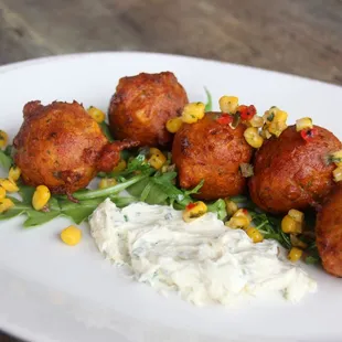 Crab and Corn Fritters
