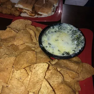 Spinach and artichoke dip, I wouldn't recommend