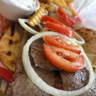 a variety of food items