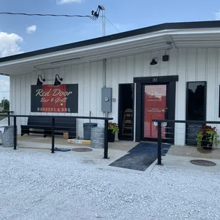 the front of the restaurant