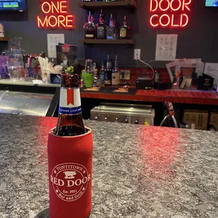 a bottle of beer
