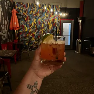 Cherry lime mock tail