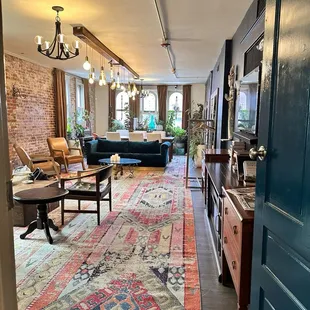 One of the sitting areas