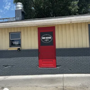 the front of the building