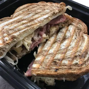 We serve paninis, soup, and salad daily