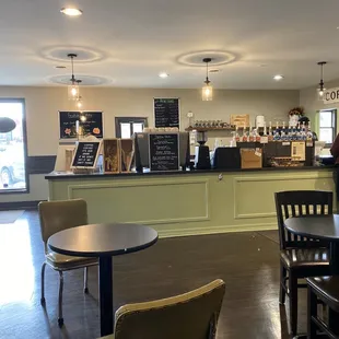 Inside - warm and inviting