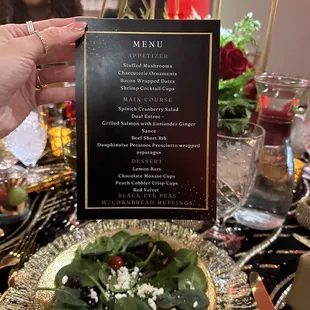 Pre set menu