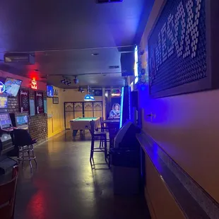 Pool table area