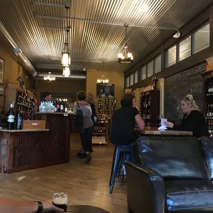 people sitting at a bar