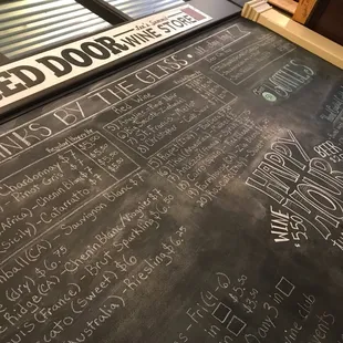 The daily menu changes