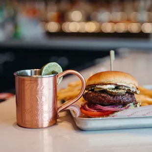 $5 Burger Mondays &amp; $5 Moscow Mules during Happy Hour 3-6PM