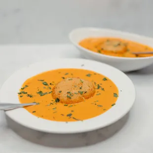 Tomato Soup &amp; Cheese Fritter