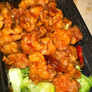 Orange chicken. This was really good, very nice kick to it.
