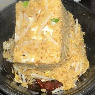Egg rice in pork