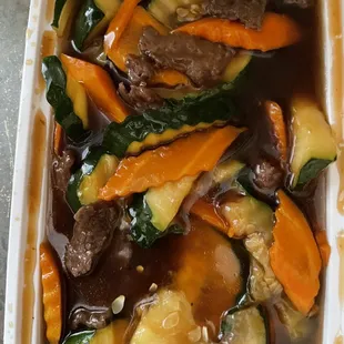 Teriyaki Veggies... where is the beef, friends?