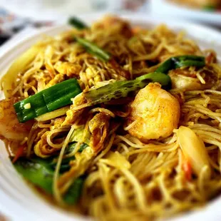 Singapore rice noodle