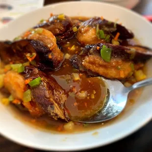 Eggplant Stuffed with Pork. So delicious