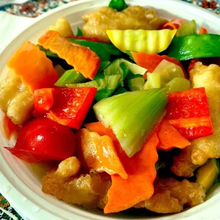 Fish Fillet with Pickled Mustard