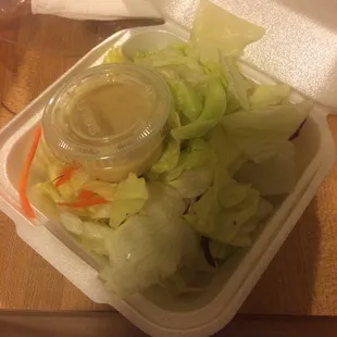 Love this salad, the best dressing here!