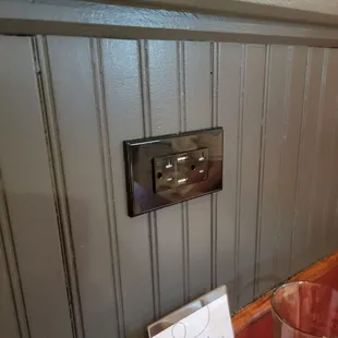 USB Charging at. The tables