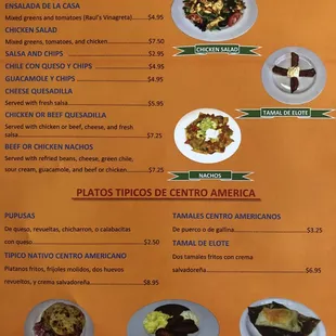 ramen and noodles, menu