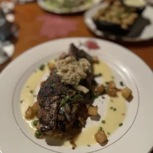 Wood Grilled Redfish with Louisiana Crabmeat