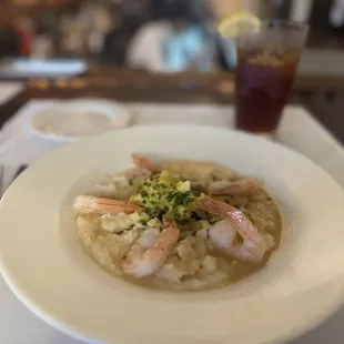 Louisiana Shrimp &amp; Short Rib Debris Grits