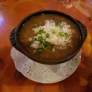 Alligator Sausage & Seafood Gumbo