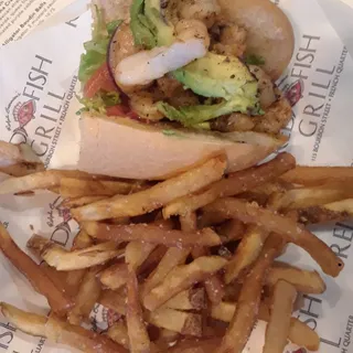Fried Shrimp & Avocado Po-Boy