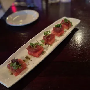 Tuna and watermelon