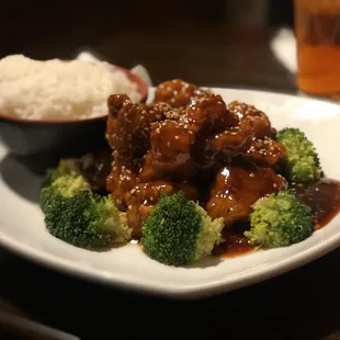 Sesame Chicken and Rice