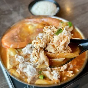 Korean Kimchi Hot Pot. Lunch 1/14/2024