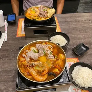 Korean Kimchi and the House Special Hot Pot