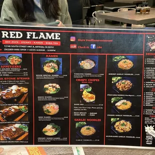 Menu back