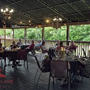 Enjoy our patio this fall! Live music on Saturday nights.