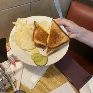 Grilled American Cheese Sandwich