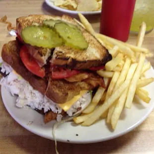 Double-Decker Club Sandwich with Cheese