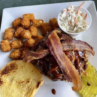 Bacon, BBQ Beef and a delicious burger!