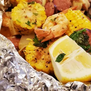 Cajun seafood boil